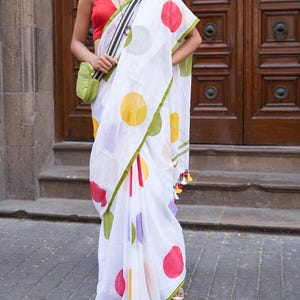 Mulmul Saree, Party wear Saree, Summer Saree, Cotton Saree