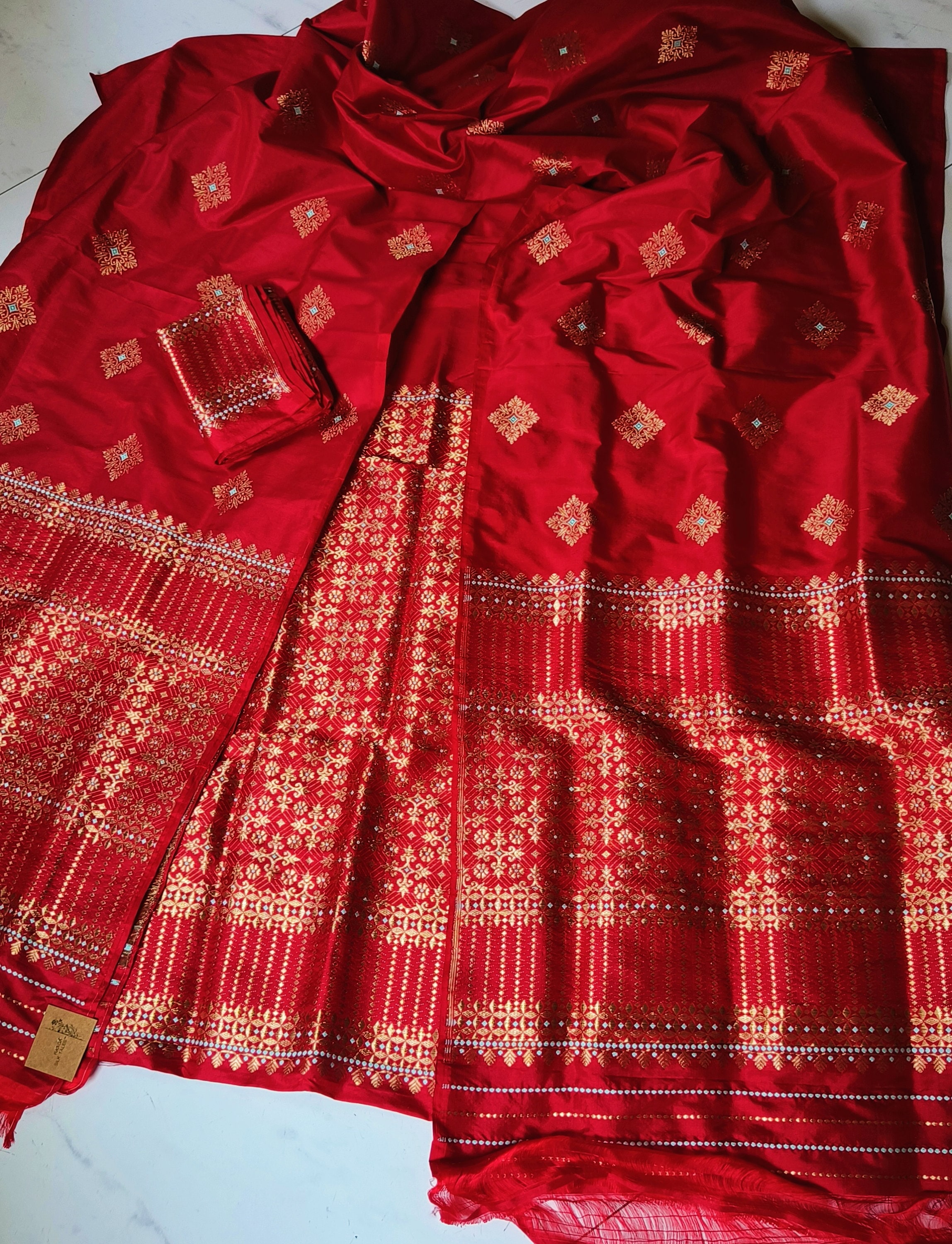 chinese dress ladies Assami Bihu Girl Saree Fancy Dress for Girls main image 0