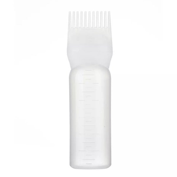 120ml  Root Comb  Hair Oil & Dye , Shampoo Refillable Bottle Applicator Comb Dispensing  Styling Tool