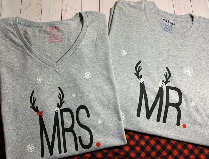 Mr. and Mrs. Christmas Pajamas Set Newlyweds Christmas Shirt Etsy Mr. and Mrs. Christmas Pajamas Set Newlyweds Christmas Shirt Etsy