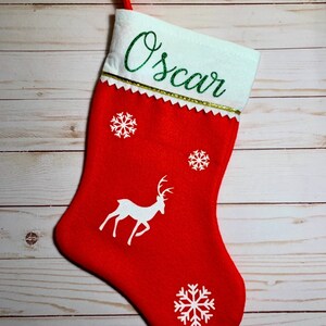 Christmas Stocking Personalized Traditional Christmas Stocking, Family Stockings Holiday Stockings Christmas Gifts Tree Décor