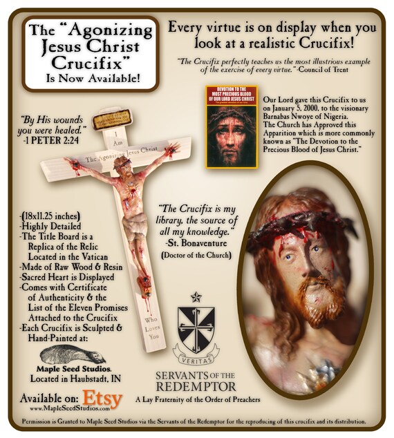 The Agonizing Crucifix Of Jesus Christ Hand Etsy