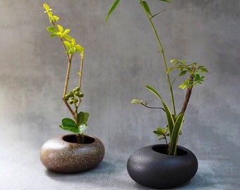 Pottery For Living Japanese Ikebana Vase Trio