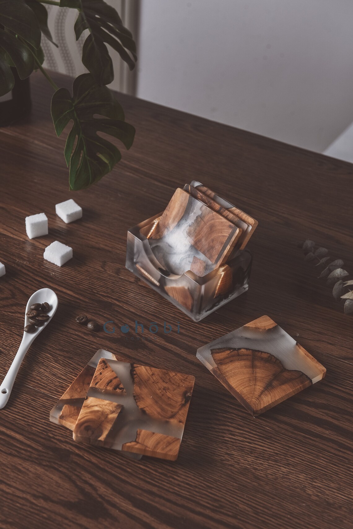 Wood placemats Resin placemats 5 sizes luxury epoxy tea drink Etsy