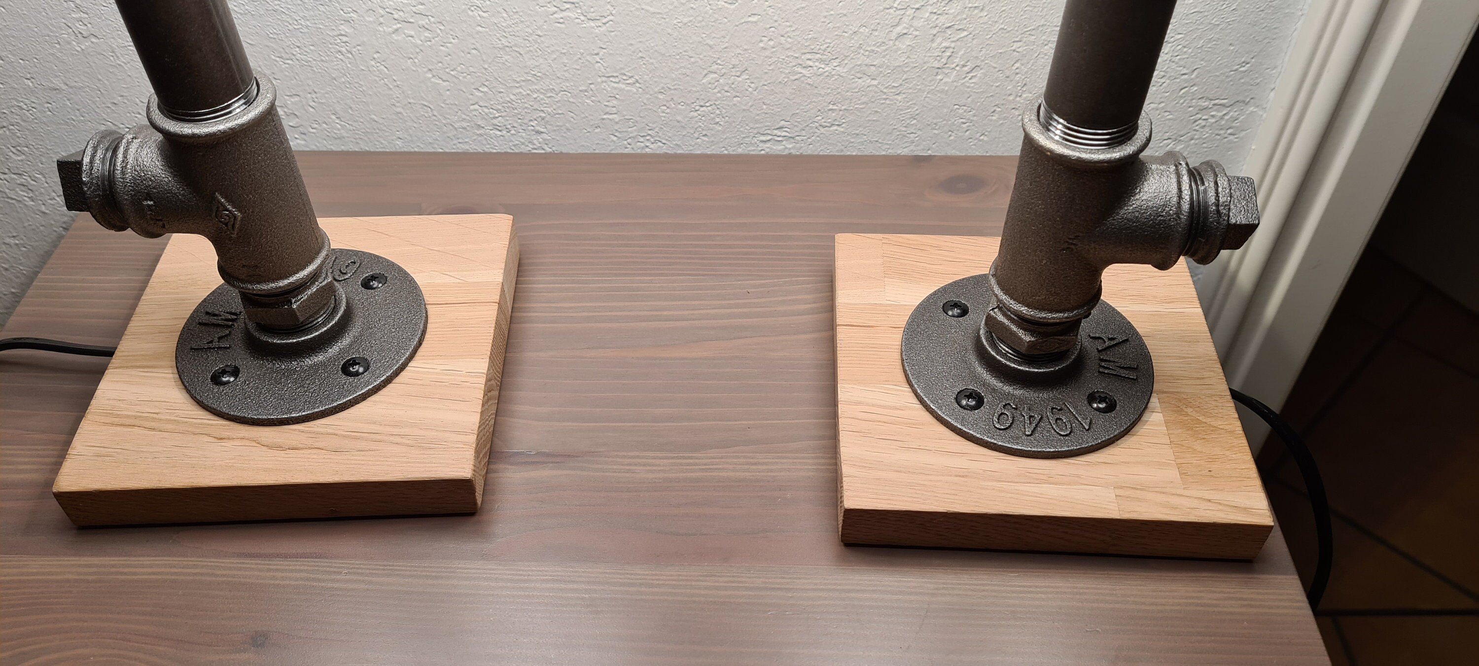 Juego de lámparas de dormitorio de 2 lámpara industrial | Etsy