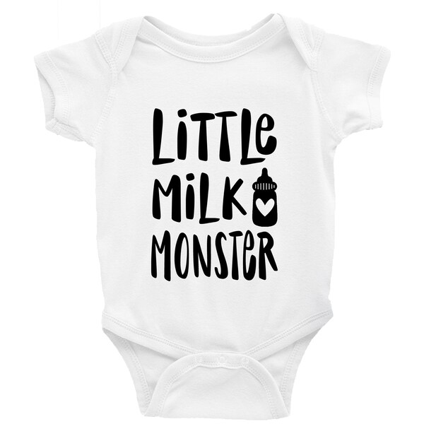 Kleines Milchmonster Kurz- und Langarm Baby Body - Niedliches Baby Shower Geschenk - Lustiges & Freches Baby - Baby Ankündigung