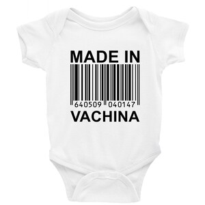 Made in Vachina Baby Bodysuit Cute Baby Shower Gift Funny & Cheeky Baby Baby Announcement bodysuit made in vachina