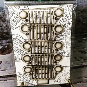 LC-139 Vehicle grills, Laser cut Jeep Grills, #5 in a package, headlights and turning lights.