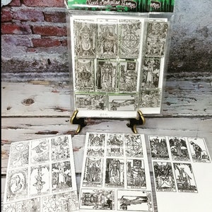 211- A, B, C Sets of Stamps: A set of Tarot Cards 21 stamps in all, Halloween stamps, Tarot Cards, Scary images, Novelty,
