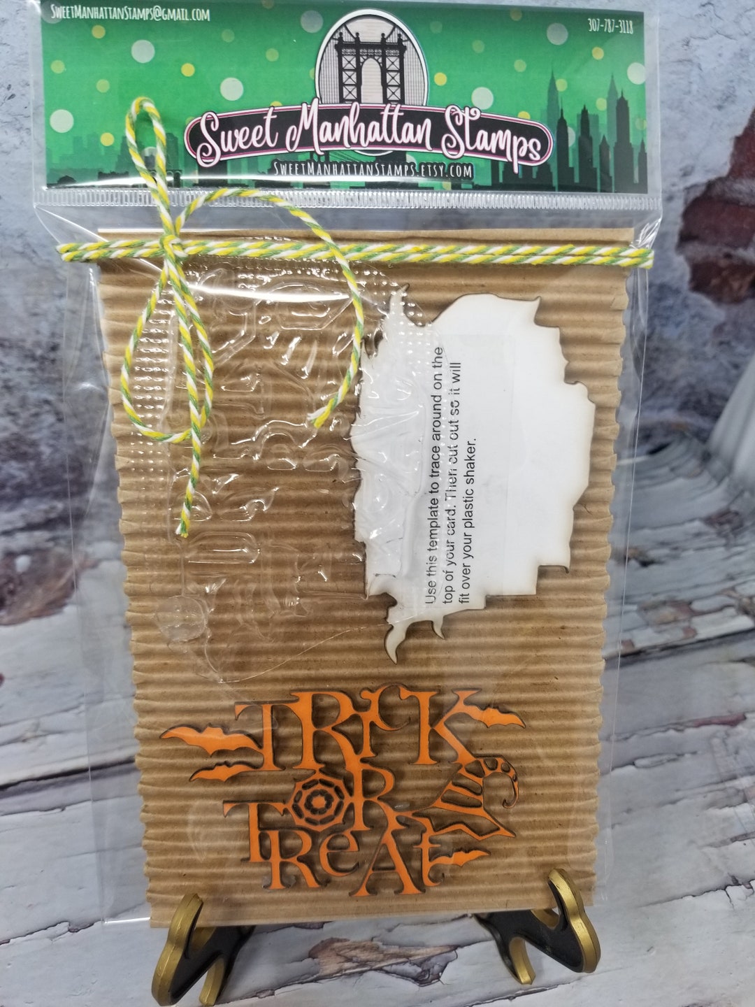 LC149 Shaker Card Beautiful Trick or Treat Shaker Box Etsy