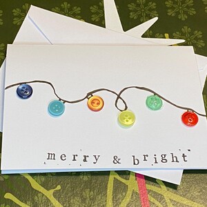 Lichtslinger kerstkaart blanco binnenkant