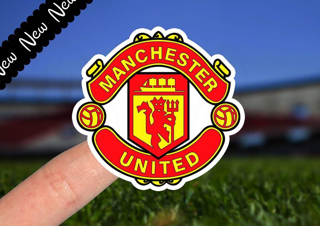 Manchester United Vinyl Sticker Etsy UK