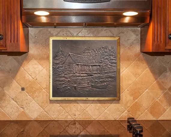 Backsplash Tile, Rustic Copper Cabin Back Splash Tile, With Aged Copper  Look for Your Kitchen Back Splash 