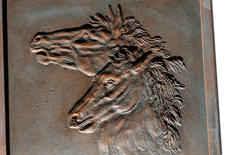 Horse Wall Art Copper Horse Wall Art Copper Wall Art Two Etsy