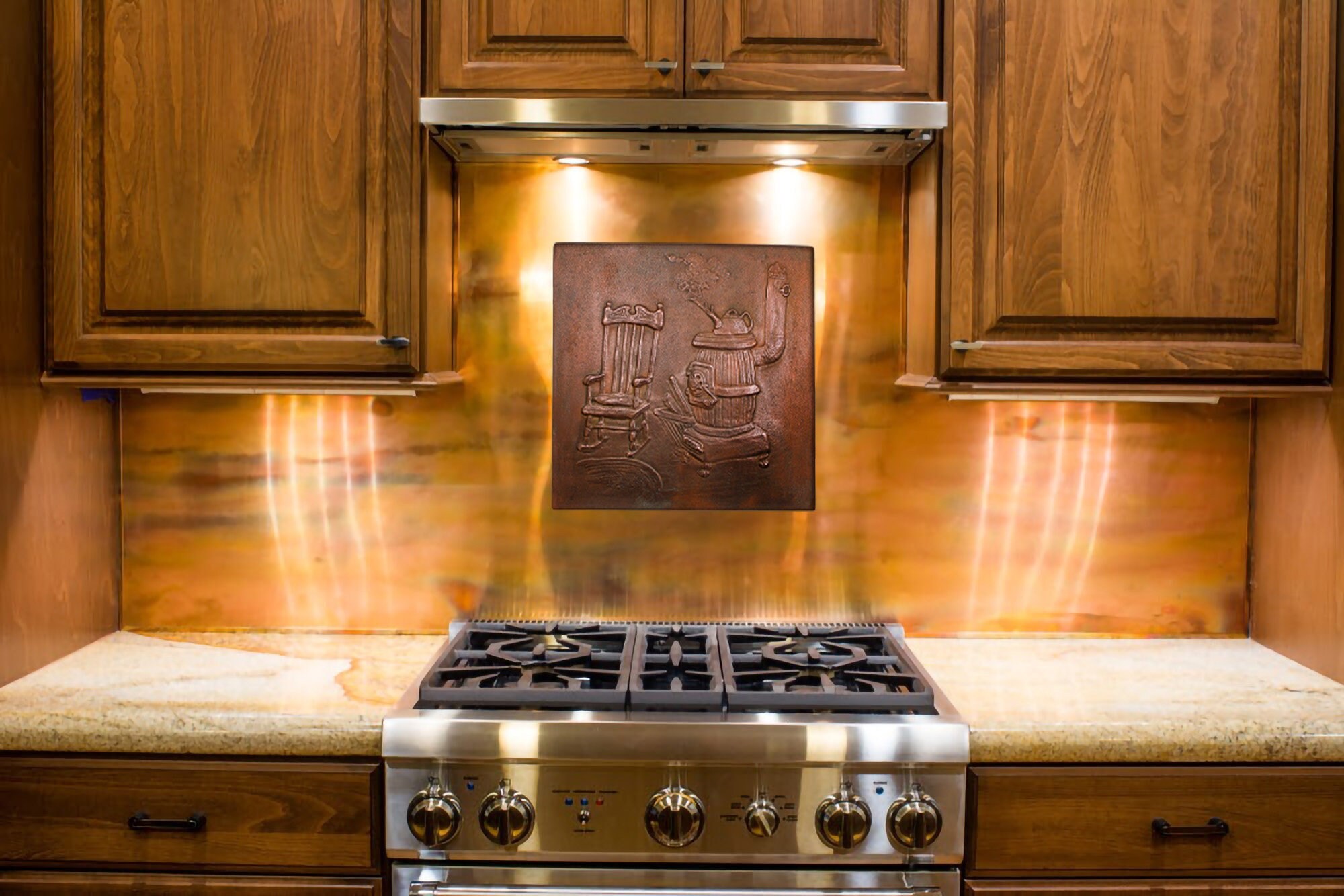 Kitchen Backsplash Rusted Metal Stove Backsplash Tile Rusted Etsy