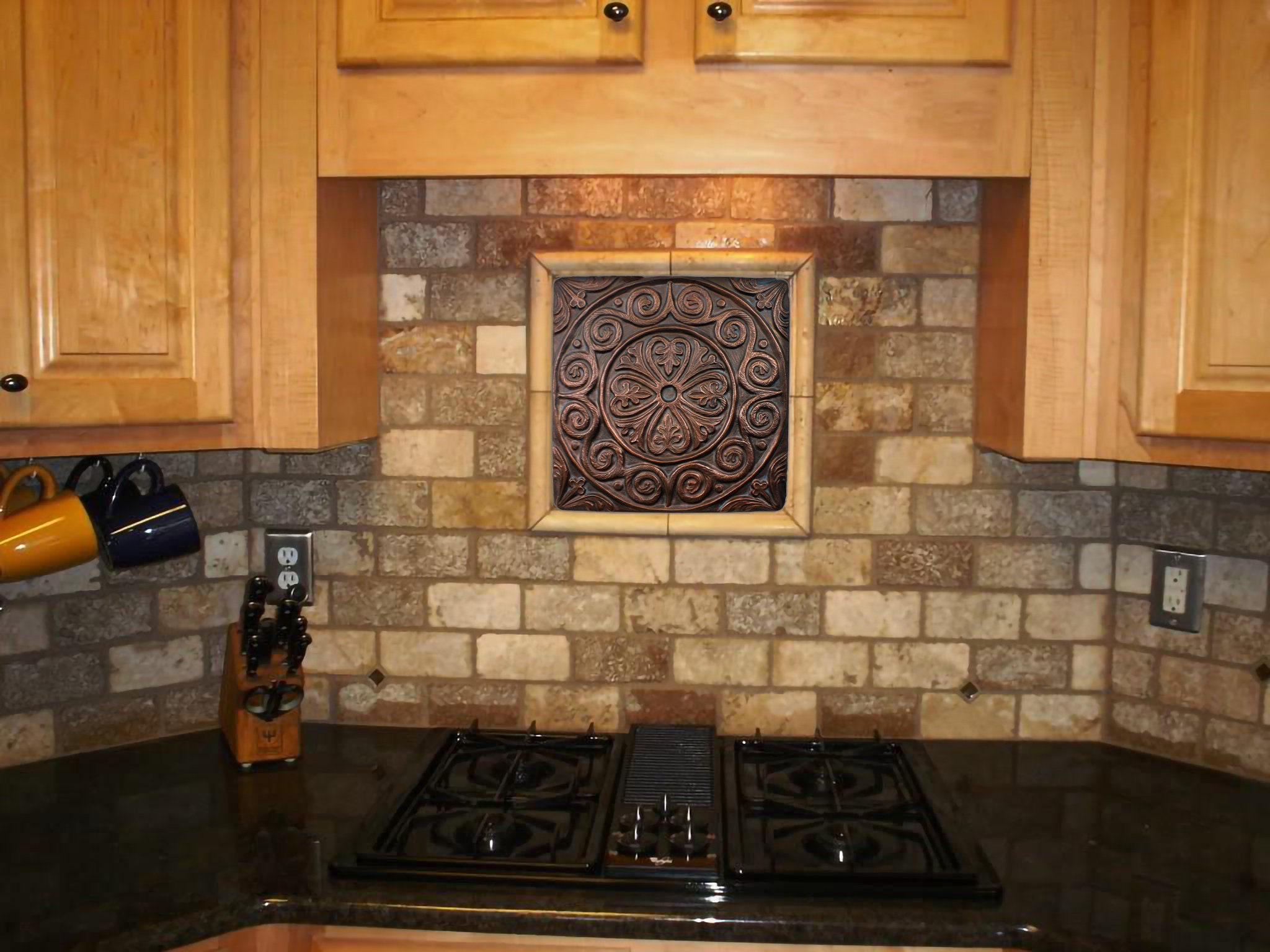 Copper Backsplash Tile kitchen Backsplash Tile Copper Tile Etsy