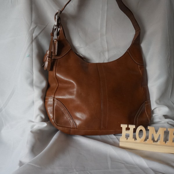 Vintage Genuine Leather, Brown Coach Bag #90