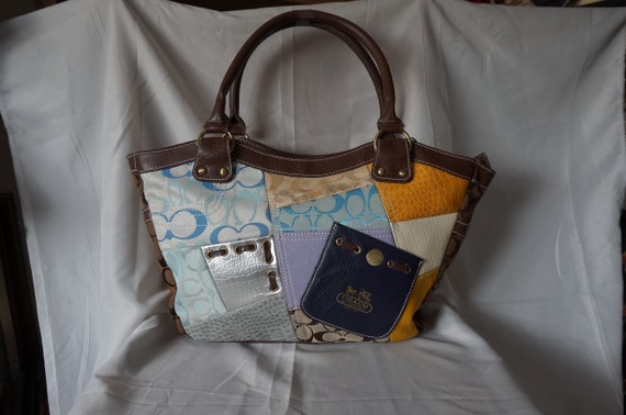 Coach - Vintage bag, stylish bag, large yellow,