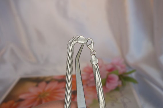 Large silver chain, heavy solid silver chain 22,5… - image 5