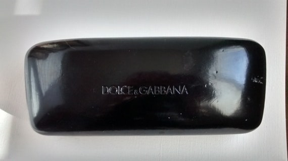 zoogdier Anemoon vis kussen Authentic Dolce Gabbana Black Glasses Case Eyeglasses Glasses - Etsy
