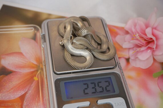 Large silver chain, heavy solid silver chain 22,5… - image 8