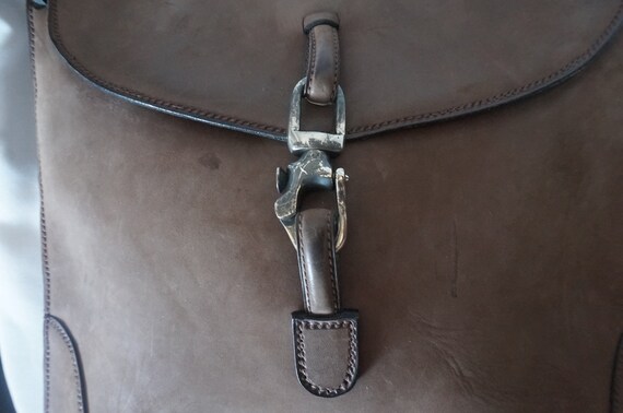 Genuine Leatherbag,  shoulder bag, brown bag with… - image 3