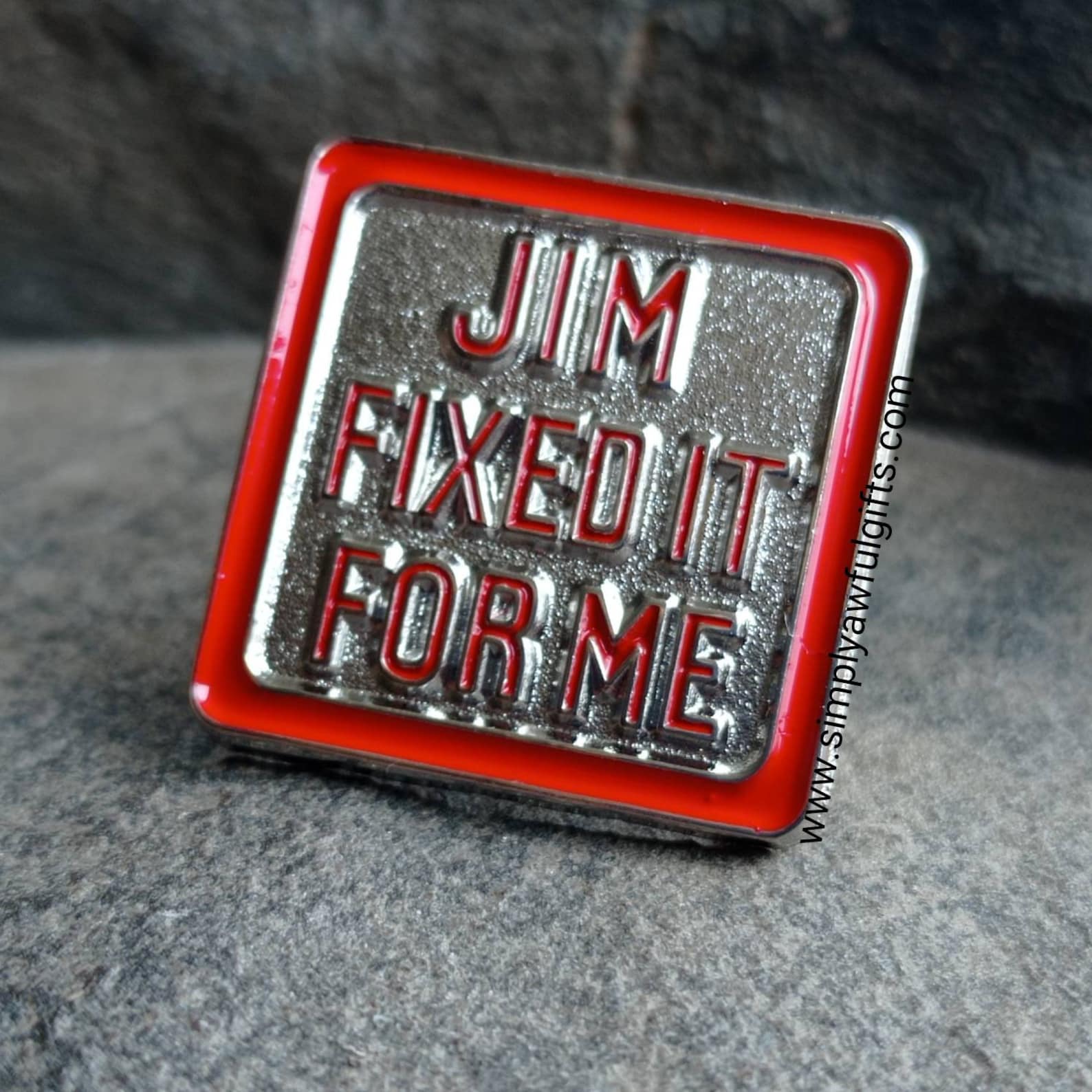 Jim'll Fix It badge. Lapel pin. Jim Fixed It For Me Jimmy Etsy Jim'll Fix It badge. Lapel pin. Jim Fixed It For Me Jimmy Etsy
