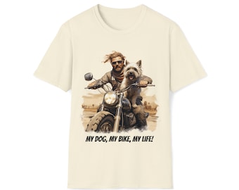 Min hund, min cykel, mitt liv T-shirt