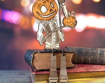 Halloween Scarecrow Pumpkin Carving Laser Cut File – SVG DXF XCS (Digital Download)