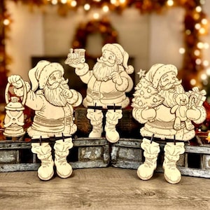 Shelf Sitting Santa - Etsy