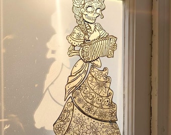 La Catrina SVG – Laser Cut Day of the Dead Decoration (Digital Download)