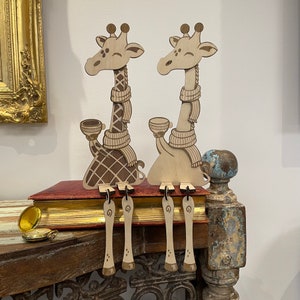Schattige giraffe lasergesneden bestand Ligtburn Svg Ai dxf ibrn Xtool d1 pro 3 mm, 1/8 in