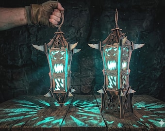 Lantern Fantasy Orc Laser Cut Files. Lightburn Svg Dxf 3mm xTool