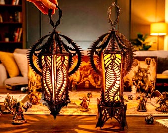 Alien Hive Lantern Laser Cut File Sci-Fi & Fantasy Spooky Tabletop RPG Lamp