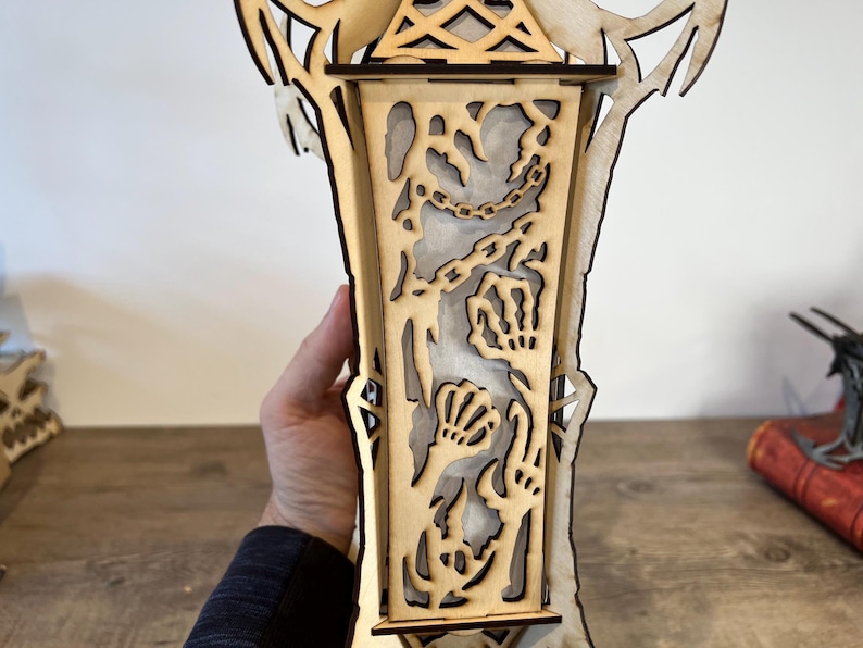 Gothic Soul Lantern SVG - Digital Laser Cut Pattern - Undead Zombie ...