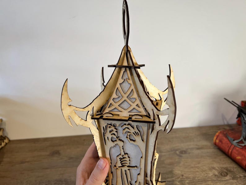 Gothic Soul Lantern SVG - Digital Laser Cut Pattern - Undead Zombie ...