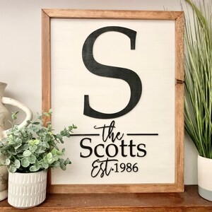 Custom-14x18 Vertical Last Name Sign