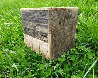 Wood Tissue Box Cover Square Tissue Box Holder Rustic Tissue - Etsy