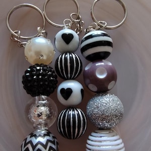 Bubble Gum Bead Keychain