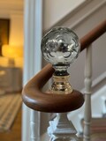 Mercury Glass - Silver design. Boule de escalier / Newel post top /