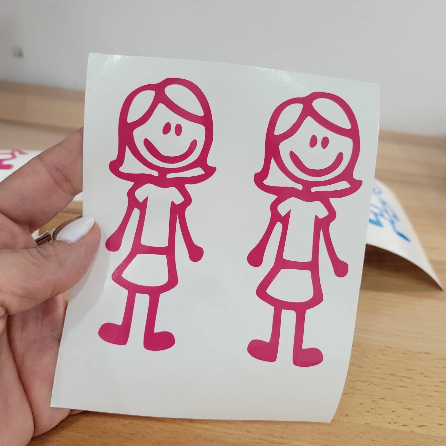 Family Car Decal Sticker Mom Dad Son Daughter Vinyl Car Etsy