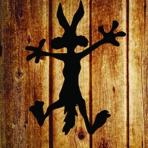 Will E. Coyote House Number bac Wheelie porte d'entrée murale vinyle