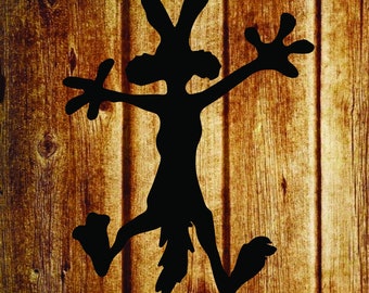 Wile E Coyote Splat Vinyl Decal: Funny Car/Window Sticker