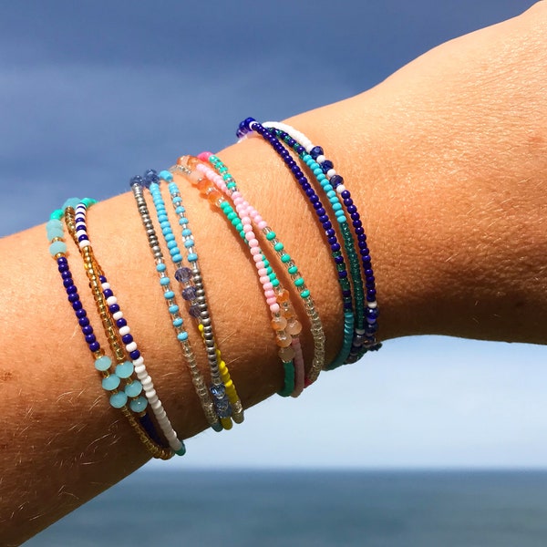 NEXPA - seed bead bracelet - handmade friendship bracelet - unique gift - boho jewelry - natural bracelet - minimalist fashion bracelet