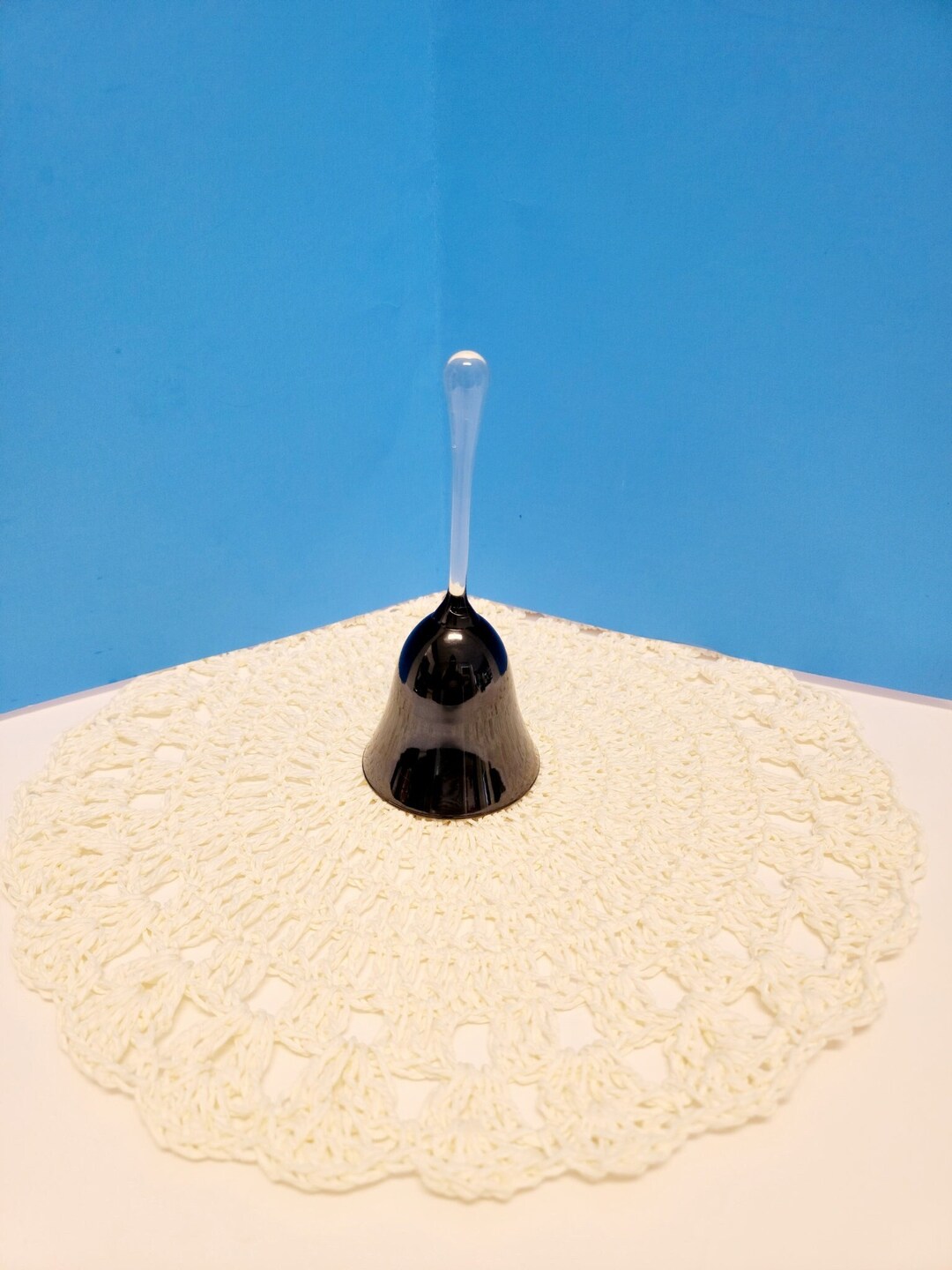 Vintage Italian Black Glass Bell/decorato a Mano/made in Italy/black ...