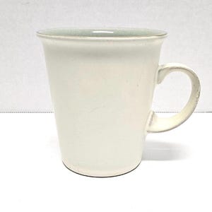 Denby Energy Coffee or Tea Mug Celedon Green & White Cream Colored Made In England Denby-Langley