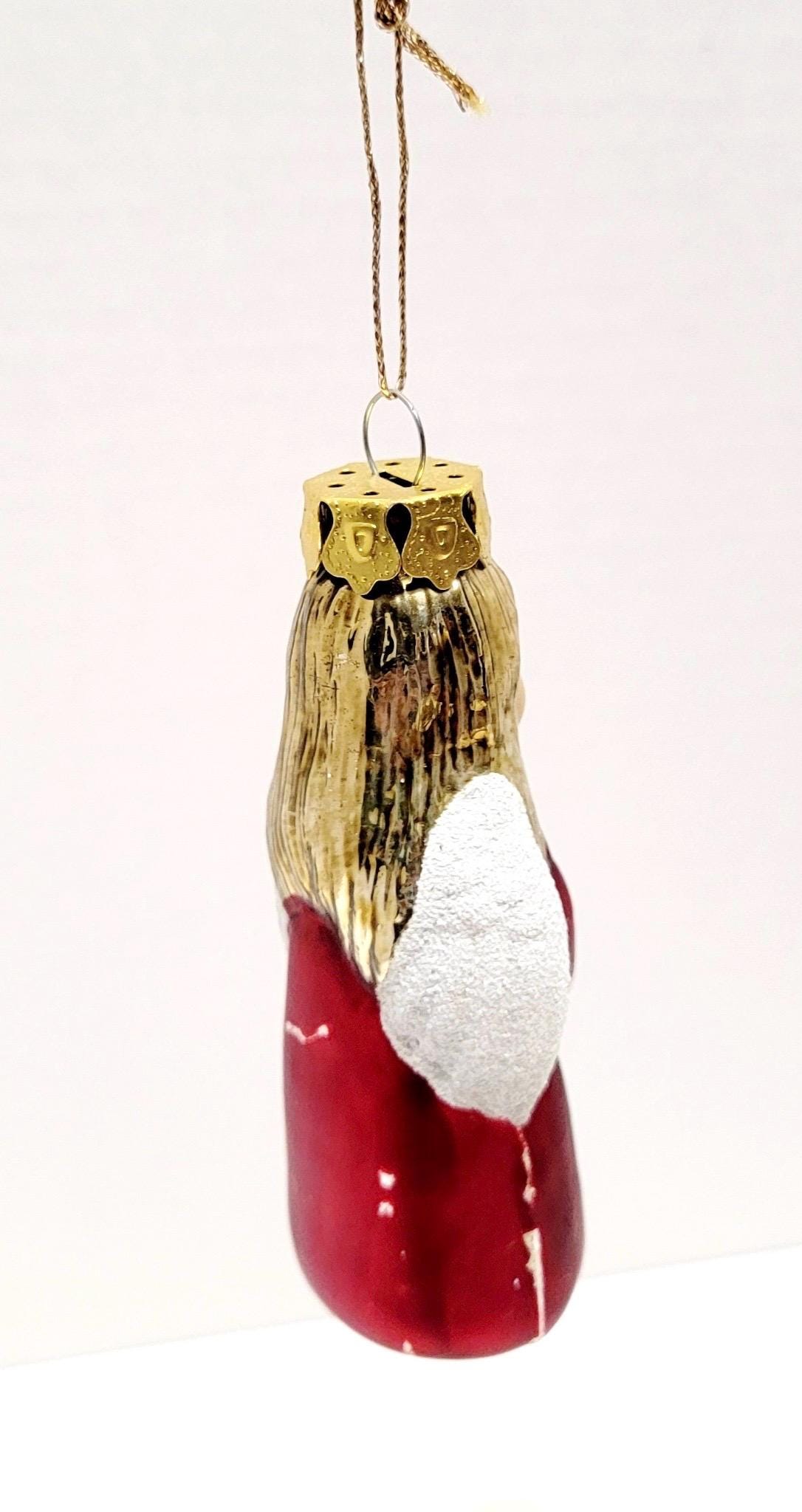 Vintage Mercury Glass Angel Christmas Ornament Red Green Gold White ...