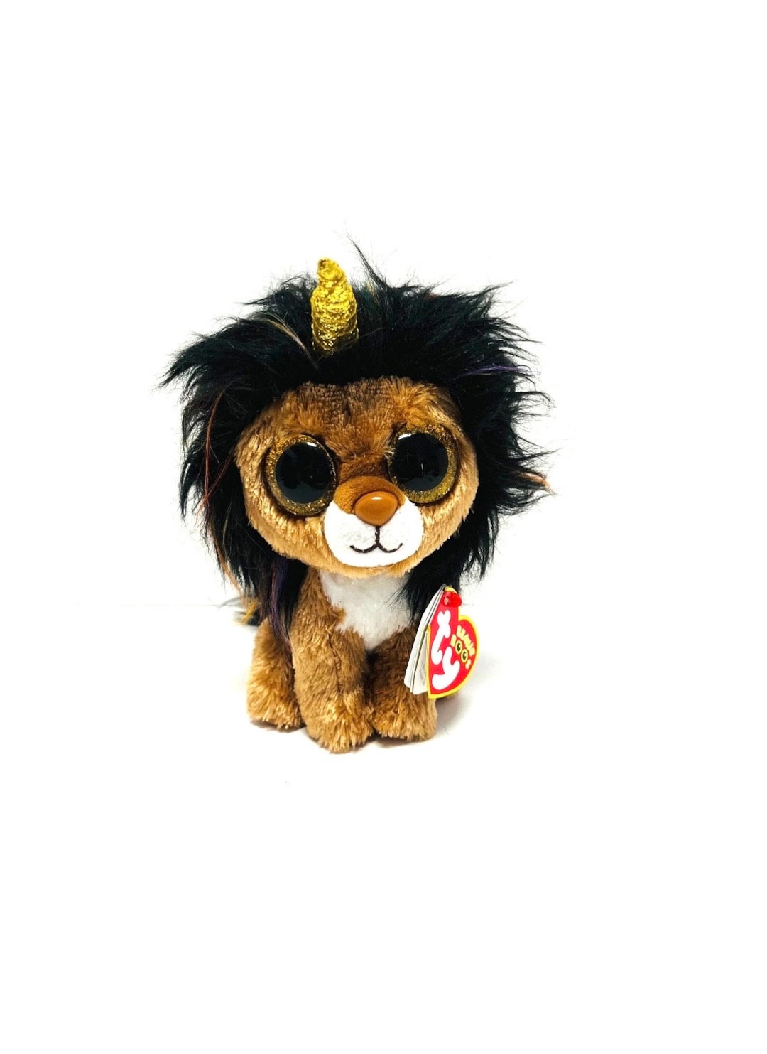 Ramsey Lion Unicorn Beanie Boo/ty Beanie Boo/glitter Eyes/ty/lion