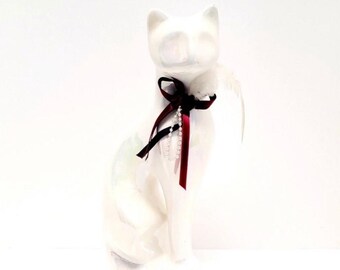 WitnyStore Petite figurine de chat tigré marron de 6,1 cm de long - Figurine miniature en