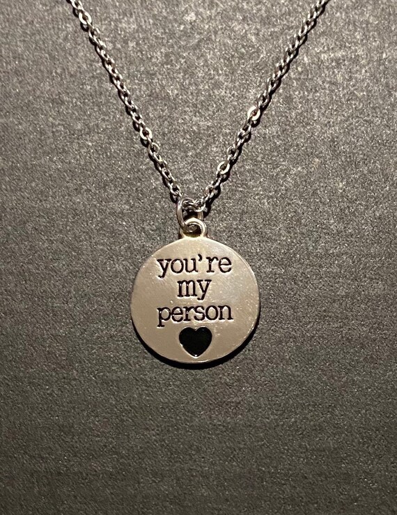 Youre My Person Charm Necklace charm Necklace love necklace charm